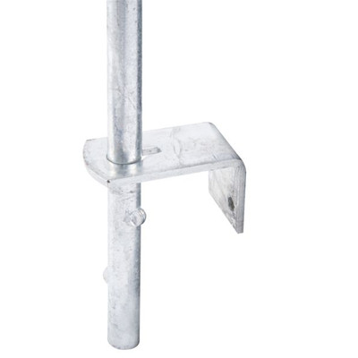 GAH - alberts Bodenschieber, feuerverzinkt, Gesamthöhe 400 mm, Abstand Bolzen - Tor 40 mm