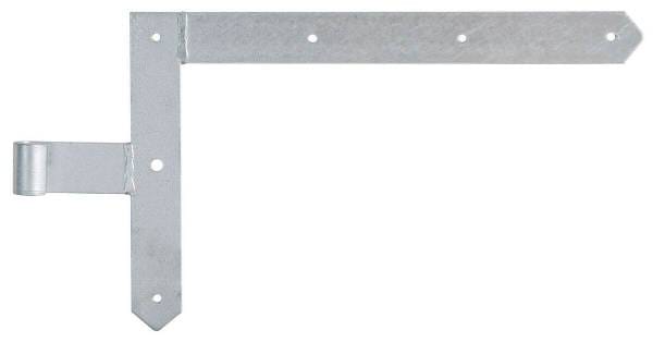 ALBERTS Tor-Winkelband/Rahmen, spitz, oben, feuerverzinkt, HxL 250x400mm, Rolle Ø13mm