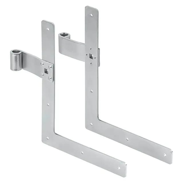 FP - alberts Fensterladen-Winkelband, gerade, oben, gelb verzinkt, HxL 250x200mm, Rolle Ø13mm