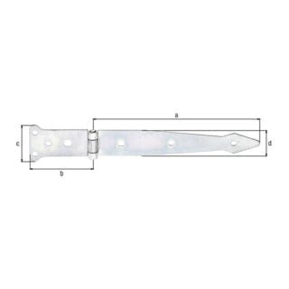 GAH - Werfgehänge Länge 202 x 77 mm Breite 48 x 35 mm ( 8001514124 )
