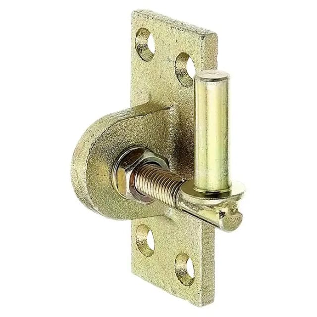 FP - alberts Kloben z.Anschrauben, verstellb., disp.DornØ13mm, Platte BxH45x105mm, Gewinde:M12