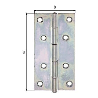Ger.schmales Scharnier verz.,100 mm