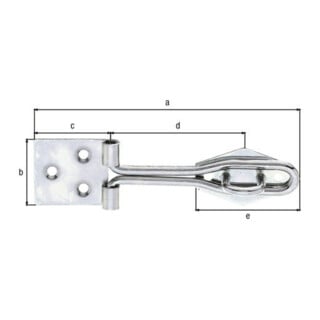 Ger.Drahtüberfalle m. Öse 3371/K2/120 mm