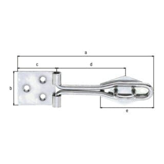Ger.Drahtüberfalle m. Öse 3371/K2/120 mm