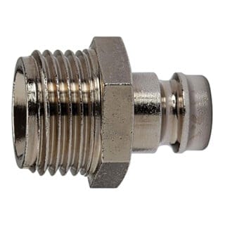Temperier-Einstecknippel dn 9 mit Außengewinde, M16x1,5, sw 17 - Riegler