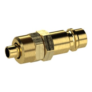 Nippel für Kupplungen nw 7,2 - 7,8, ms blank, für Schlauch 10x8 - Riegler