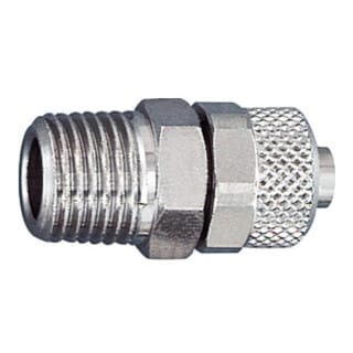 Gerade Einschraubverschraubung, r 1/8 a., für Schlauch 6/4 - Riegler