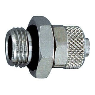 Gerade Einschraubverschraubung, O-Ring, g 1/8 a., f. Schlauch 6/4 - Riegler
