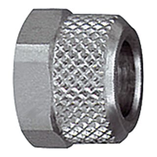 Berwurfmutter, M14x1,0, für Schlauch 10/8 mm, sw 16, ms vern. - Riegler