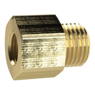 Reduziernippel lang, g 1/8 a., g 1/8 i., sw 14, Messing - Riegler