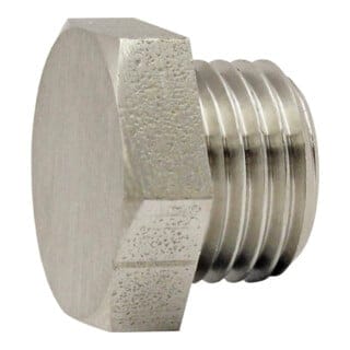 Verschlussschraube »value line«, g 1/4, sw 17, Messing vernickelt - Riegler