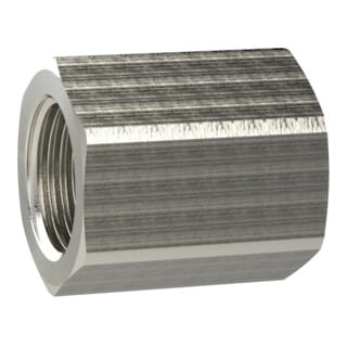 Muffe mit Außensechskant, reduzierend g 1/4 i., g 3/8 i. ms vern. - Riegler