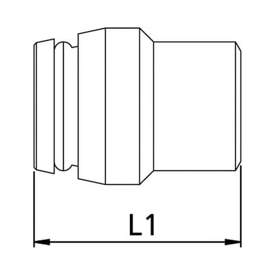 Riegler - Verschlussstopfen, Rohr-Außen-Ø 15 mm, pn max. 315 bar