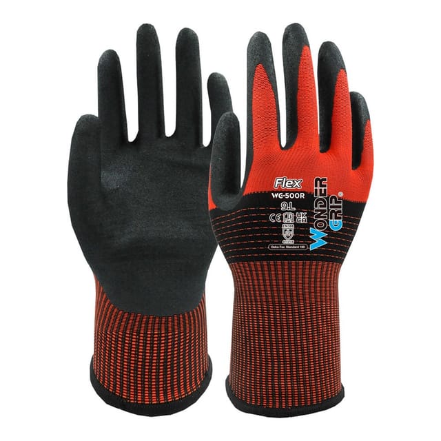 Arbeitshandschuh Wonder Grip flex WG-500 Nitril auf Nylon, Stärke 13 7/S