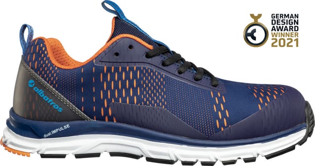 Albatros - Sicherheitsschuh AER55 Impulse Low orange/blau 43 647510329000043