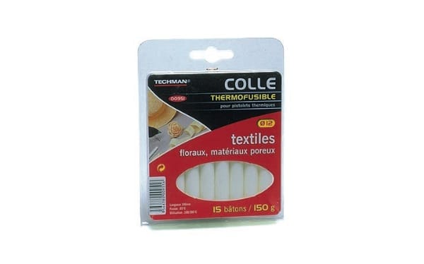 15 Karton-/Textilklebestifte (12 x 100 mm) TECHMAN