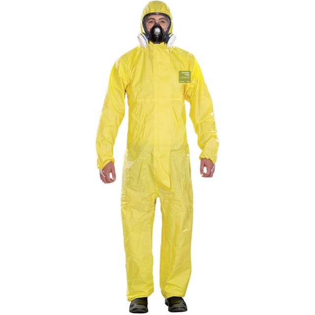 YY23T-00132-04 AlphaTec® 2300 plus - Modell 132 Chemikalienschutz, Gelb, l Kleider-Größe: l - Ansell