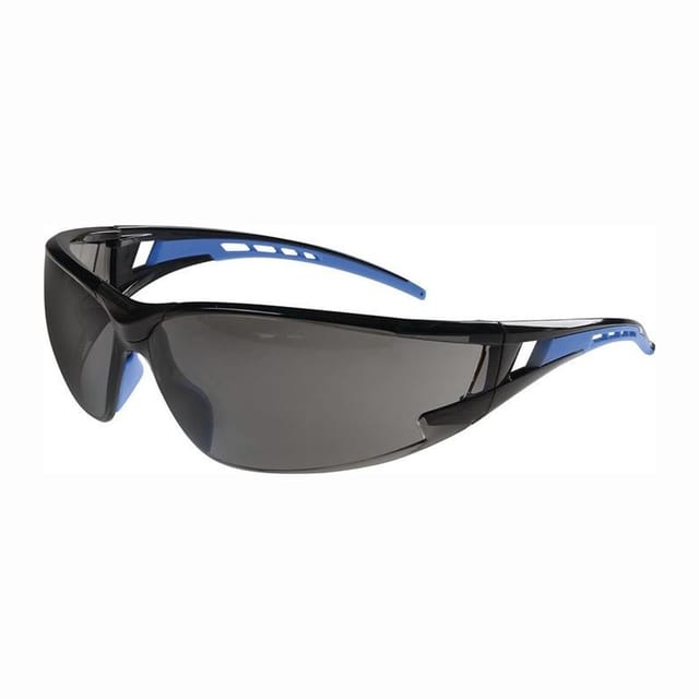 Schutzbrille Falcon 2 EN 166 Bügel blau, Scheibe getönt Polycarbonat
