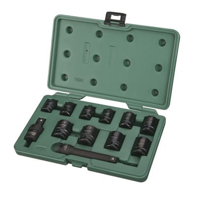 SATA Kraftschrauber Steckschlüssel Satz 1/2" 12-tlg.