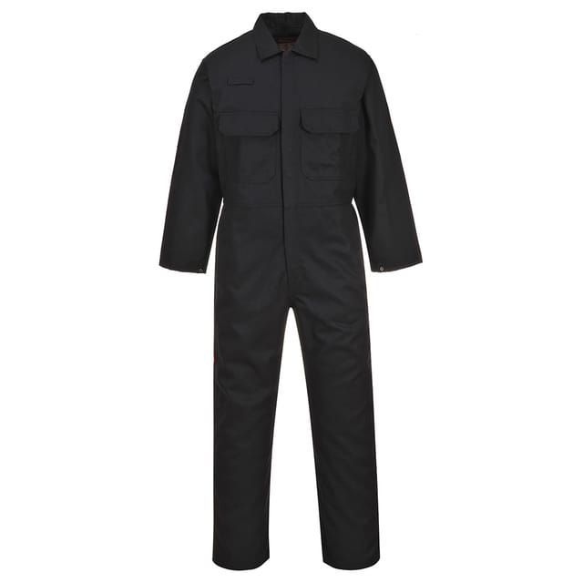 Bizweld™ Flammenhemmende Overall Schwarz Tall XL
