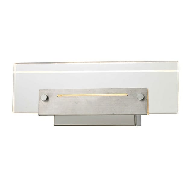 Esto - Wandleuchte Chrom Schlafzimmer Wohnzimmerleuchte led Wandlampe Modern, mit Schalter, Acryl klar, 2x 3W 300lm warmweiß, LxBxH 26x11x5,5 cm