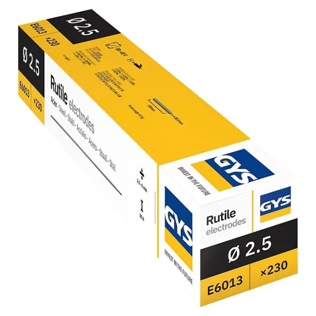 GYS - Gehäuse mit 230 Elektroden Rutil Stahl E6013 Ø2,5 mm - 085039