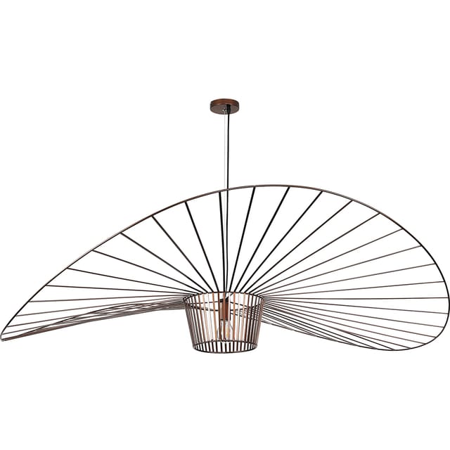 Deckenlampe - Hängeleuchte Pamela Design - 140cm - Vertical Braun