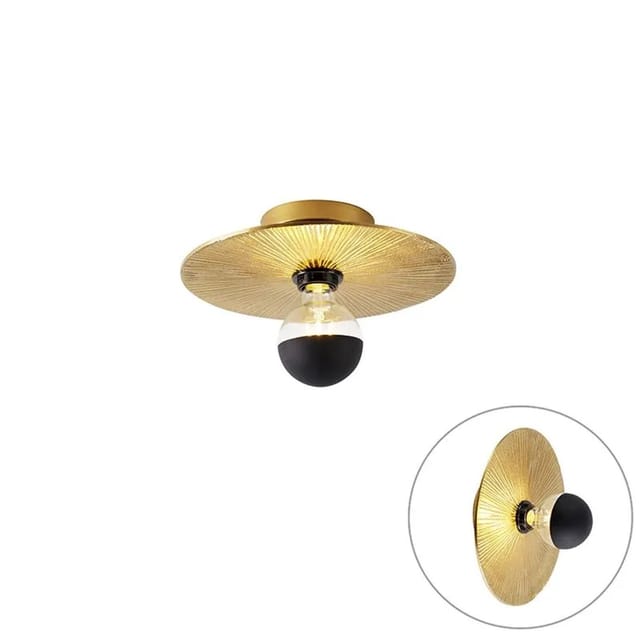 Orientalische Deckenleuchte Gold Rund - Konge