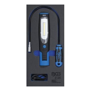 Werkstattwageneinlage 1/3: Handlampe und Magnetheberlampe 3-tlg.