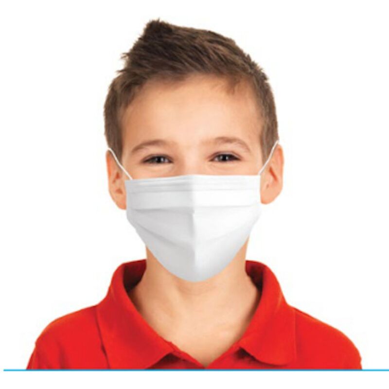 Buri - 10 x Kindermaske Einwegmaske Typ ii 2 EN14683:2019+AC:2019 + bfe 98% Mundschutz Maske für Kinder