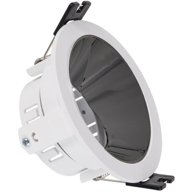 Efectoled - Downlight-Ring Konisch Versetzt für LED-Glühbirne GU10 / GU5.3 Ausschnitt ø 75 mm Schwarz