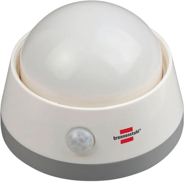 Brennenstuhl - Batterie LED-Nachtlicht nlb 02 bs mit Infrarot-Bewegungsmelder und Push-Schalter 6 led - 1173290
