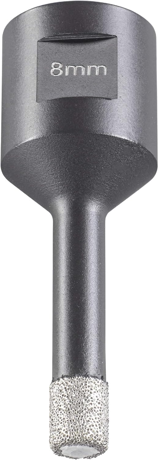 KWB - 500208 Diamant Fliesen-Loch-Bohrer für Winkelschleifer, Lochsäge mit M14-Aufnahme, Diamont-Bohrkrone Durchmesser 8 mm