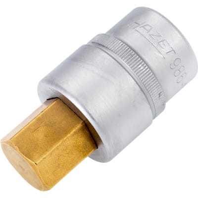 Schraubendreher-Steckschlüsseleinsatz 986-19 ∙ 1/2 Zoll (12,5 mm) Vierkant hohl ∙ Innen Sechskant Profil ∙ sw 19 mm