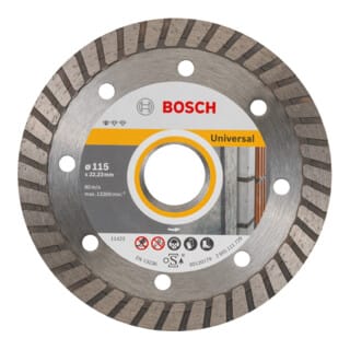 Bosch - Diamanttrennscheibe Standard for Universal Turbo, 115x22,23x2x10 mm, 10er-Pack