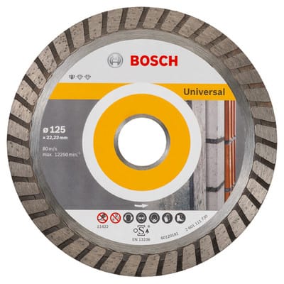 Bosch - Diamanttrennscheibe Standard for Universal Turbo, 125x22,23x2x10 mm, 10er-Pack