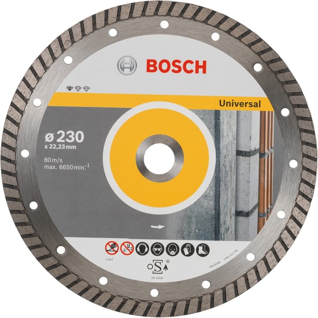 Bosch - Diamanttrennscheibe Standard for Universal Turbo, 230x22,23x2,5x10 mm, 10er-Pack