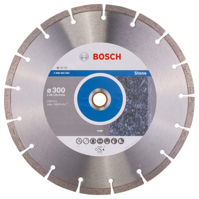 Diamanttrennscheibe Standard for Stone, 300 x 20,00/25,40 x 3,1 x 10 mm - Bosch