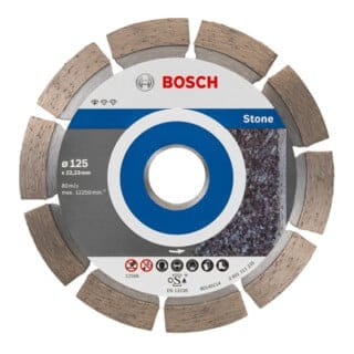 Diamanttrennscheibe Standard for Stone, 125 x 22,23 x 1,6 x 10 mm, 10er-Pack - Bosch