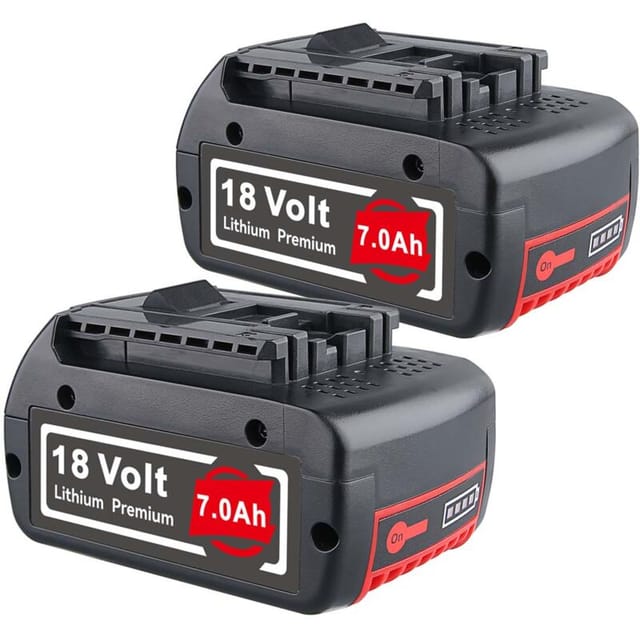 Pdstation - 2X 7.0Ah für Bosch gba 18V Ersatzakku Professional gsr gsb BAT618 BAT609 BAT620