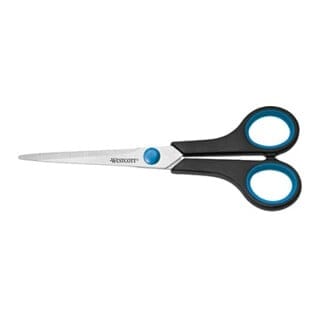 Universalschere Easy Grip 175mm Rechtshänder Stahl schwarz/blau