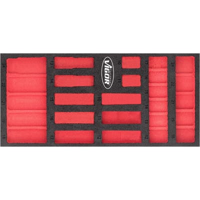 Weichschaumeinlage ∙ leer ∙ V5602-L ∙ l x b x h: 393 mm x 188 mm x 35 mm