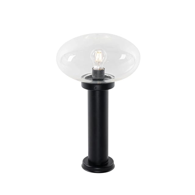 Moderner Außenpfosten schwarz 50 cm - Elly