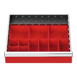 Bedrunka+hirth - Schubladeneinteilung r 18-16 mit Kleinteilekästen für Front 200 mm Maße in mm (BxT): 450 x 400