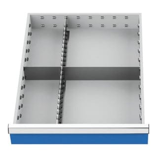 Bedrunka+hirth - Schubladeneinteilung r 18-24 mit Metalleinteilung für Front 150 mm Maße in mm (BxT): 450 x 600