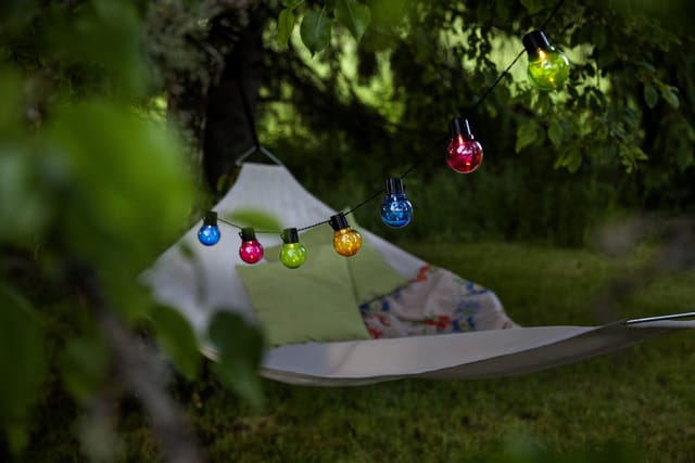 Solarlichterkette Partaj Multi, Bunt, led, Dämmerungssensor, Warmweiß, Außenbereich, 1,8 Meter - Star Trading