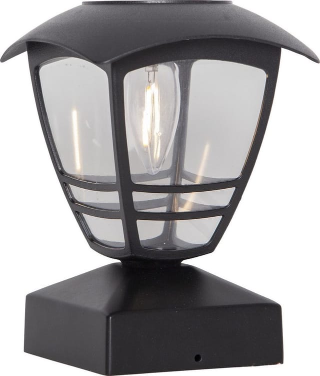 Star Trading - LED-Solar-Pfosten/Wegleuchte 'Felix', ca. 14x19cm, schwarz