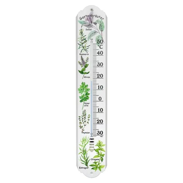 TFA Dostmann Analoges Innen-Außen-Thermometer Thermometer Weiß, Grün 12.3040.21