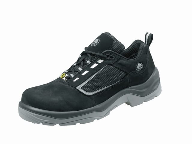 Bata - Sicherheits-Halbschuh S2 saxa esd Nubukleder schwarz/grau Gr. 44 xw
