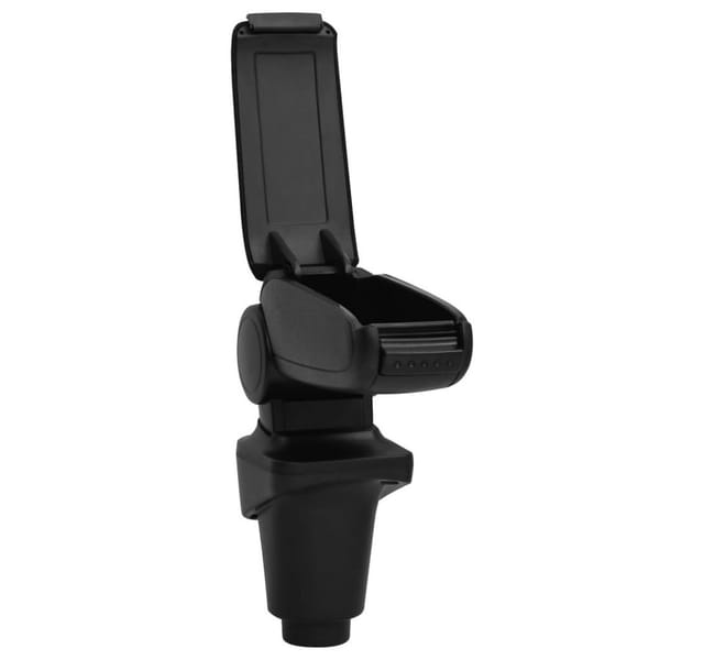 Destockoutils - Auto-Armlehne Schwarz 14x35x(37-53) cm abs vidaXL